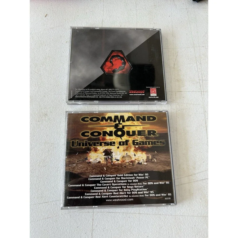 Command & Conquer Covert Operations + Red Alert Counterstrike PC CD-ROM Westwood